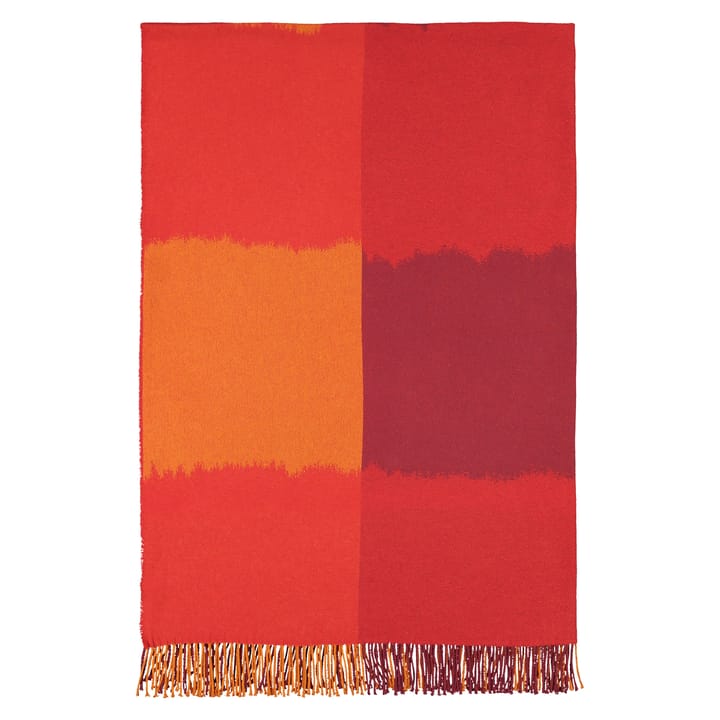 Ostjakki pledd 120x185 cm - Rød-oransje-brun - Marimekko