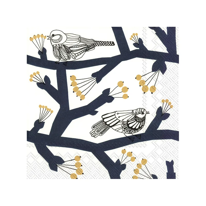 Pakkanen serviett 20-pakning, Dark blue Marimekko