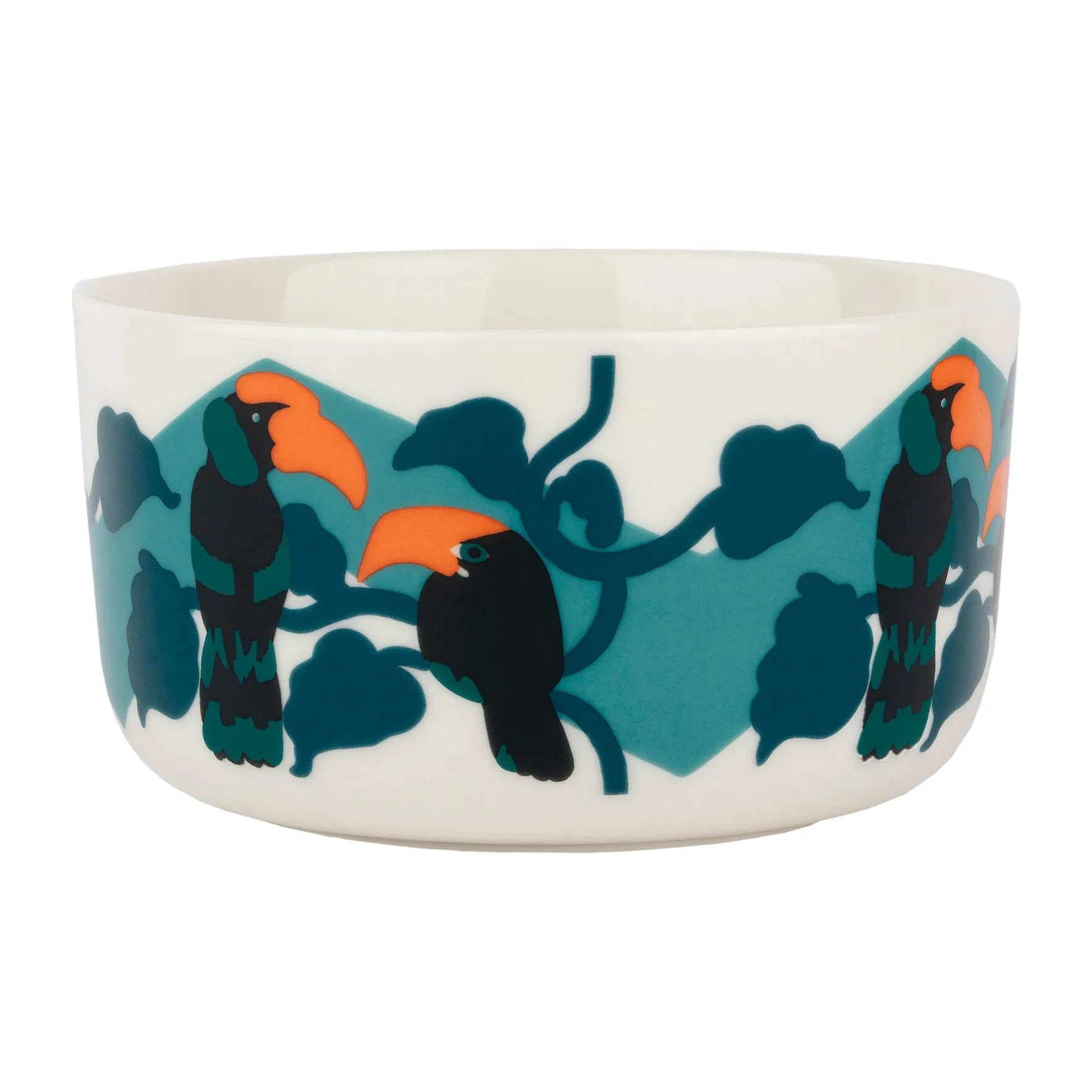 Pepe skål 5 dl, Hvit-turkis-oransje Marimekko