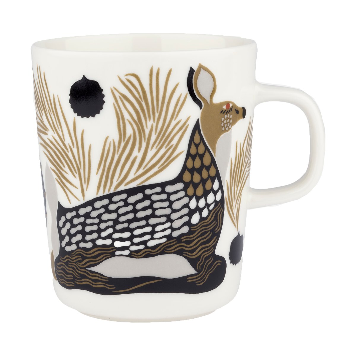 Marimekko Peura kopp 25 cl White-coal-mud-light grey