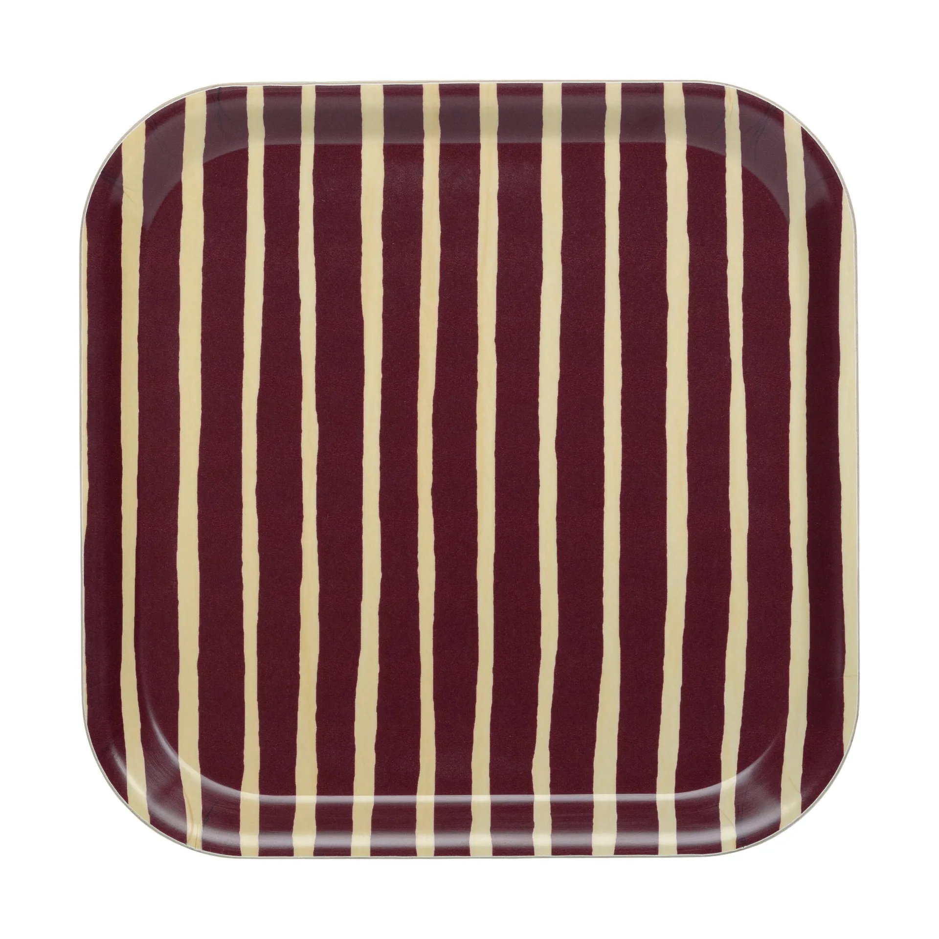 Piccolo brett 20x20 cm, Burgundy Marimekko