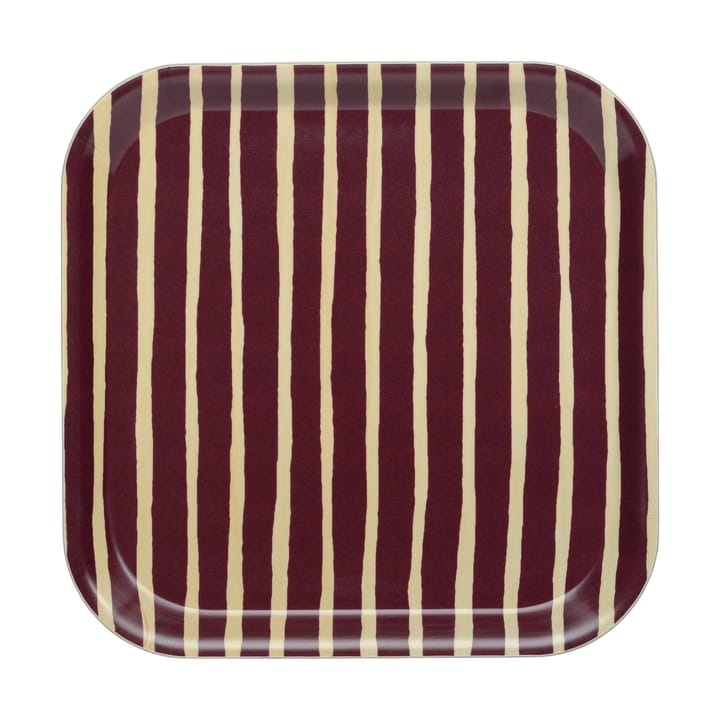Piccolo brett 20x20 cm - Burgundy - Marimekko