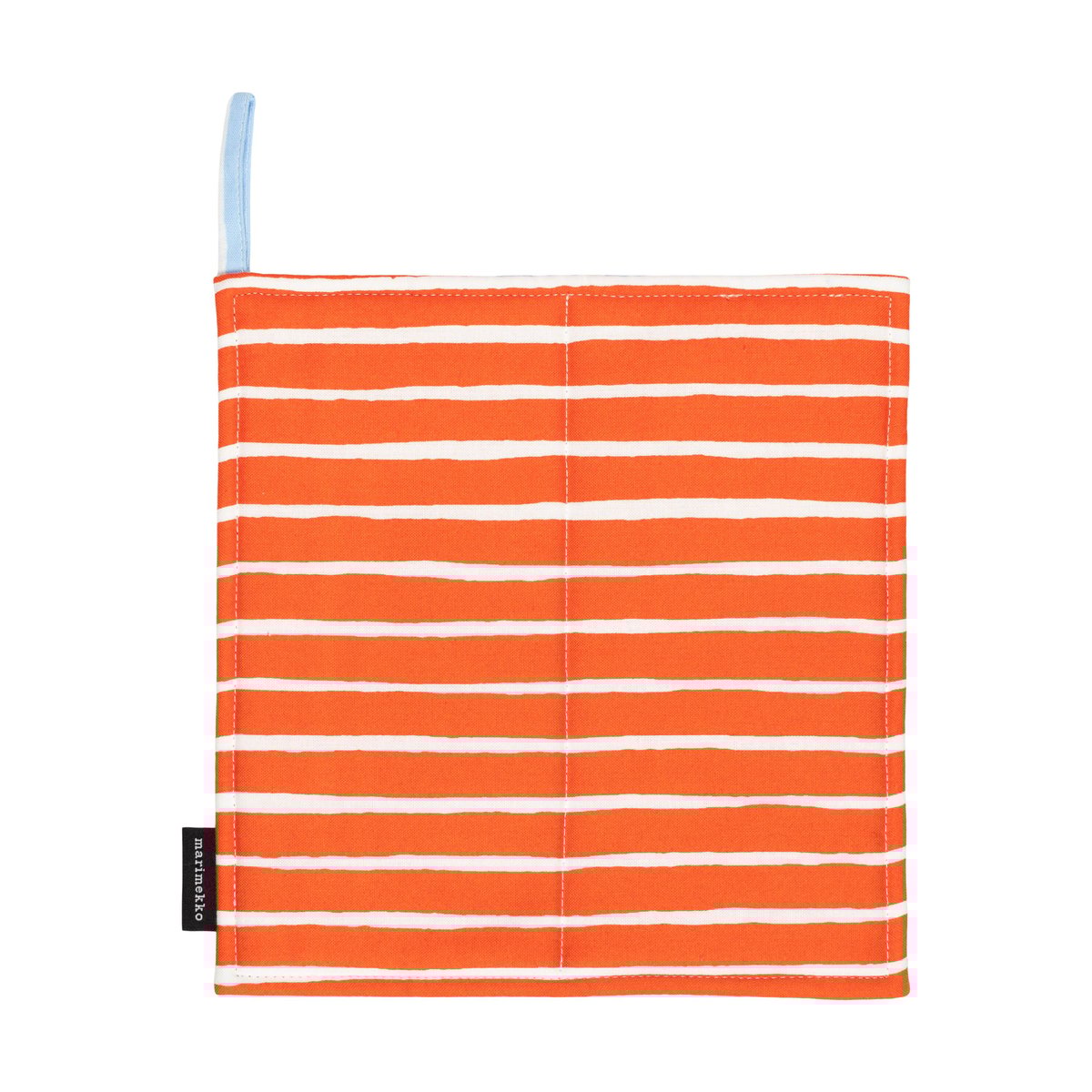 Marimekko Piccolo gryteklut 21,5x21,5 cm White-tomato red-light blue