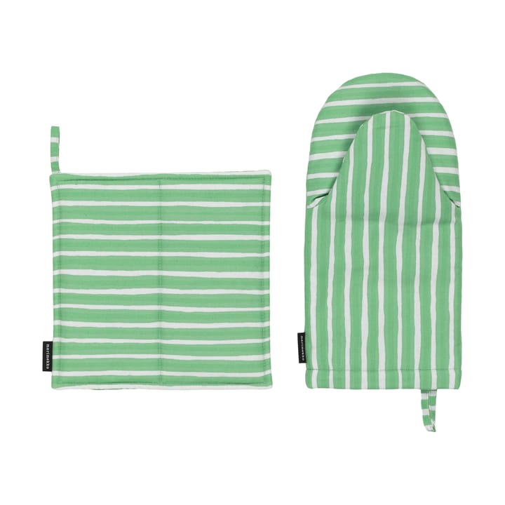 Piccolo gryteklut + grytevott 2 deler - Light grey-spring green - Marimekko