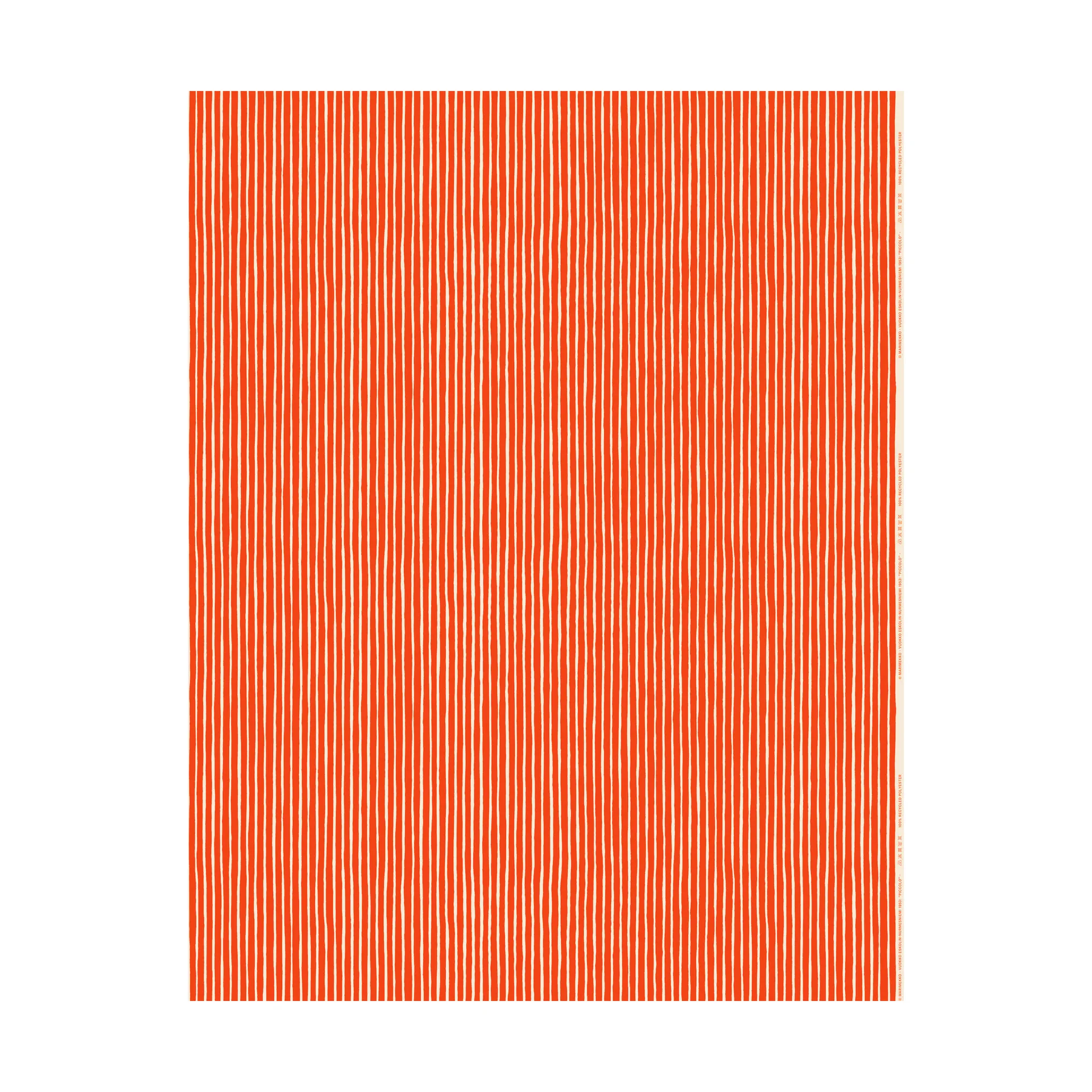 Piccolo stoff for utendørsbruk, Offwhite-tomato red Marimekko