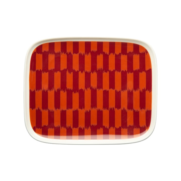 Pieikana tallerken 12x15 cm - Mørkerød-oransje - Marimekko