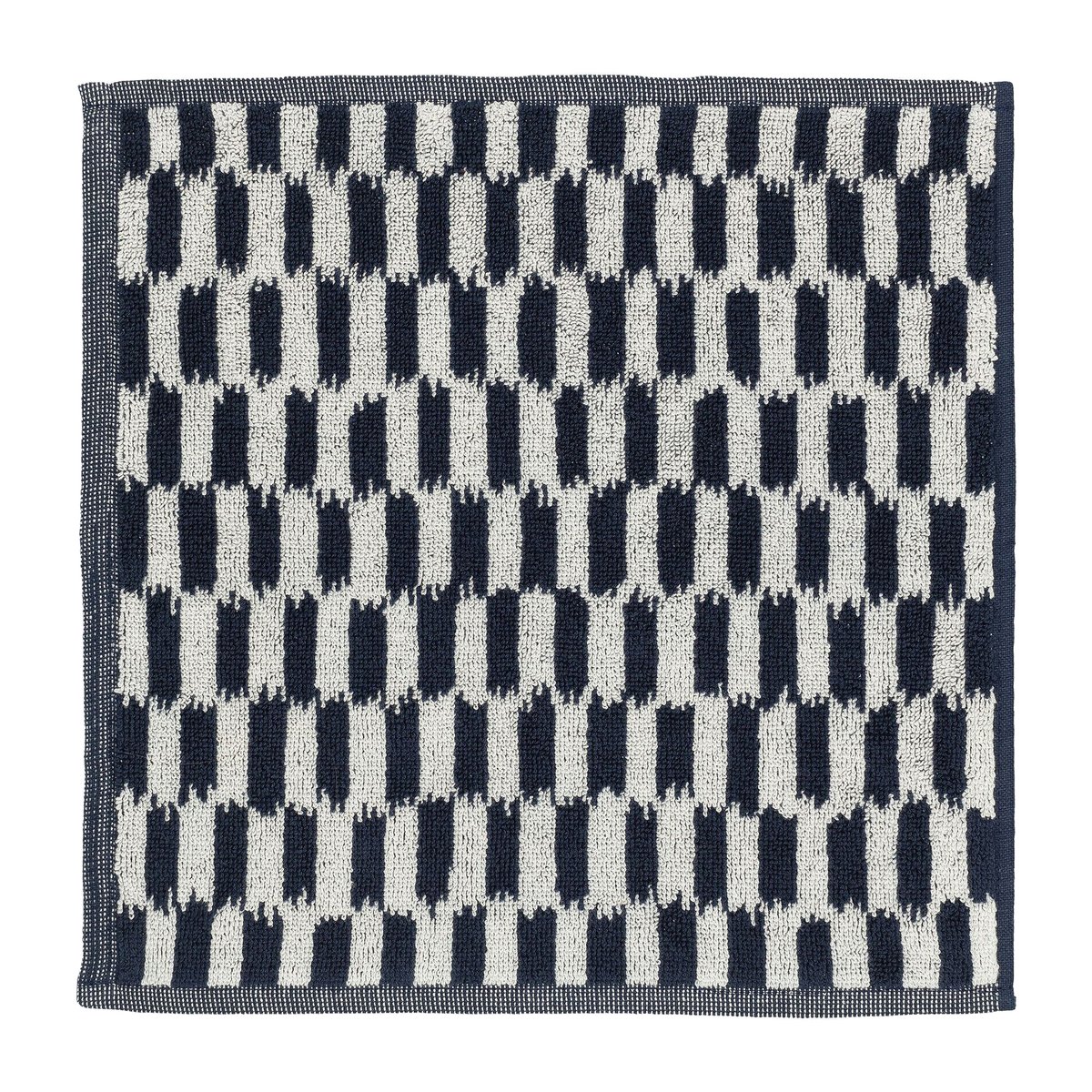 Bilde av Marimekko Piekana håndkle dark blue-off white 30 x 30 cm