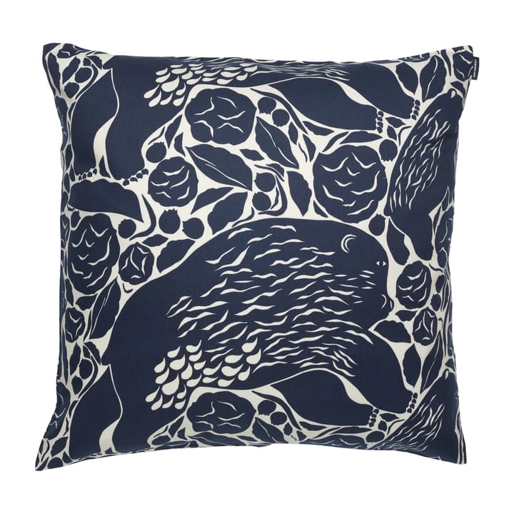 Pieni Karhuemo putevar 50 x 50 cm, Lys beige-mørkeblå Marimekko