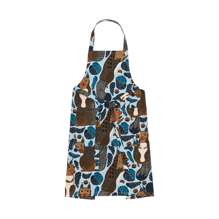 Pieni Kurre forkle - Sky blue-flerfarget - Marimekko