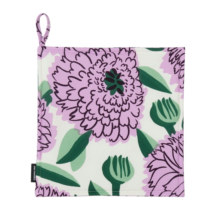 Pieni Primavera grytelapp - Off white-violet-grønn - Marimekko
