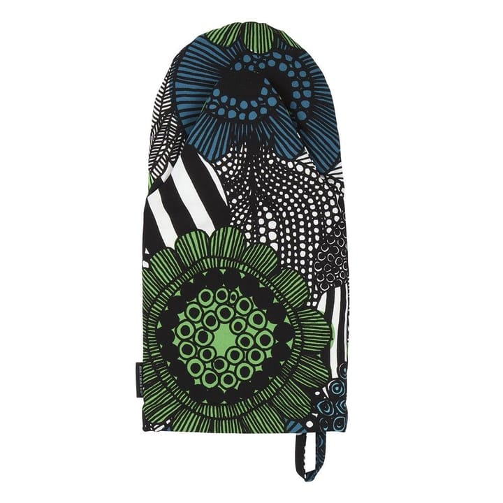Pieni Siirtolapuutarha grytevott, blå-grønn (Finland 100 år) Marimekko