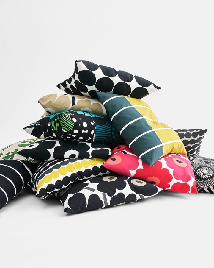 Pieni Siirtolapuutarha putetrekk 50x50 cm, blå-grønn (Finland 100 år) Marimekko