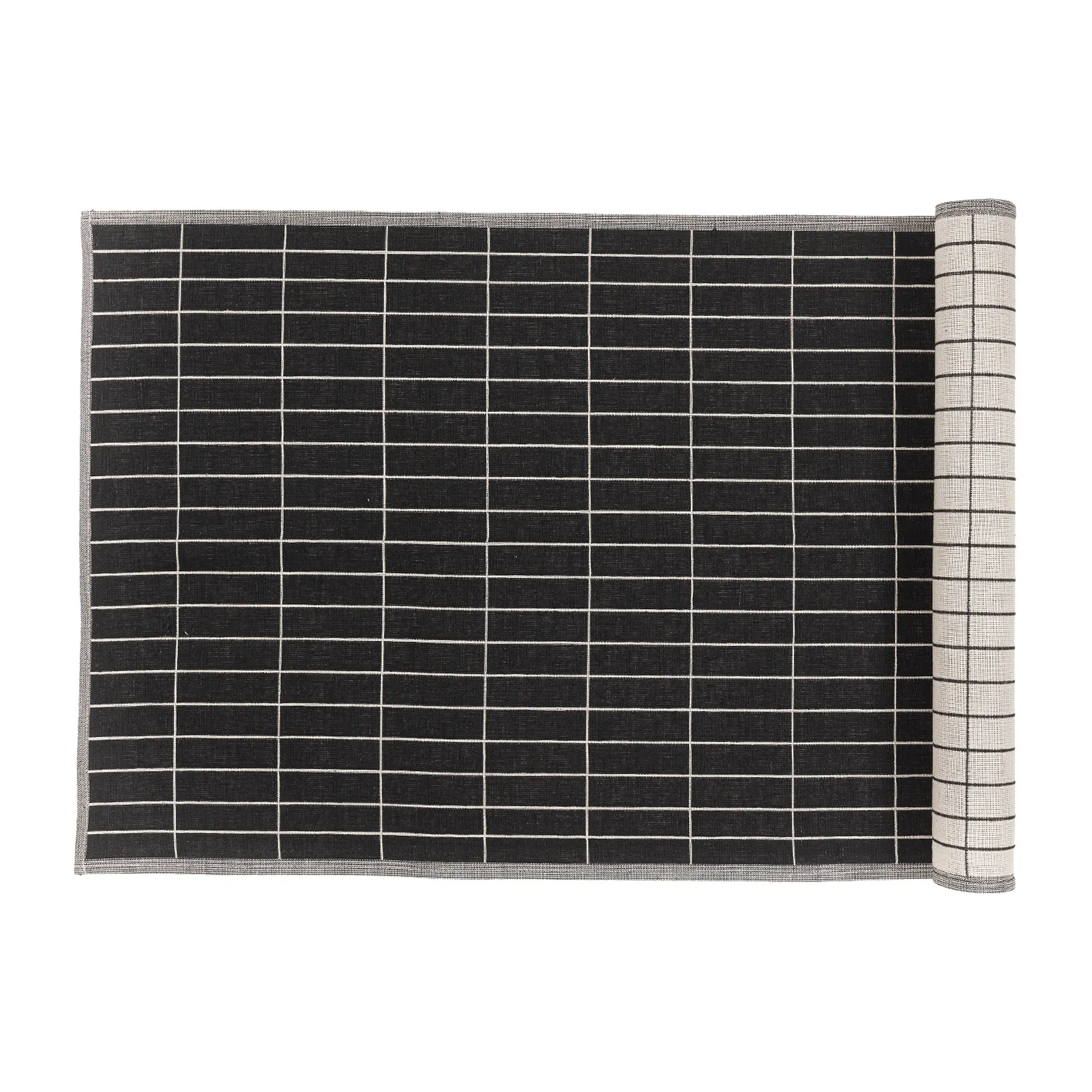 Pieni Tiiliskivi bordløper 47 x 150 cm, charcoal-beige Marimekko