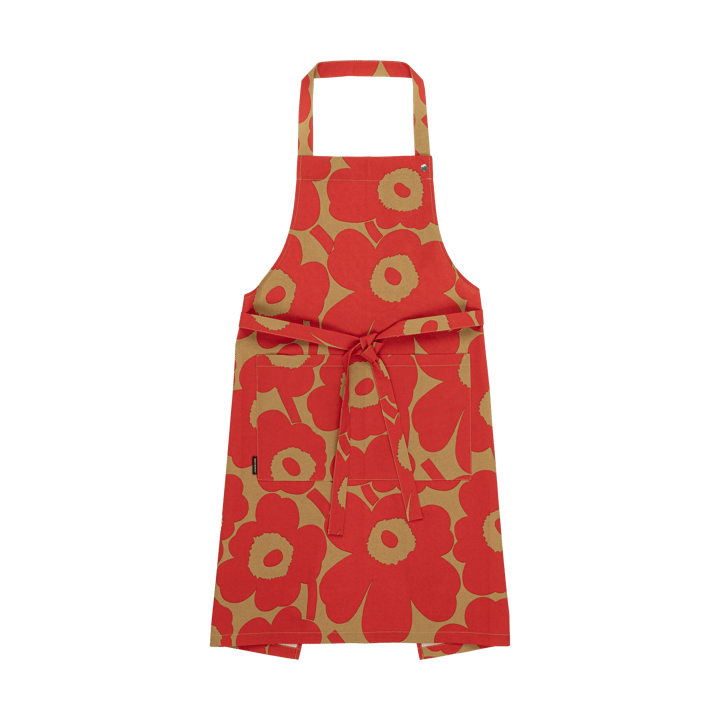 Pieni Unikko forkle - Brown-red - Marimekko