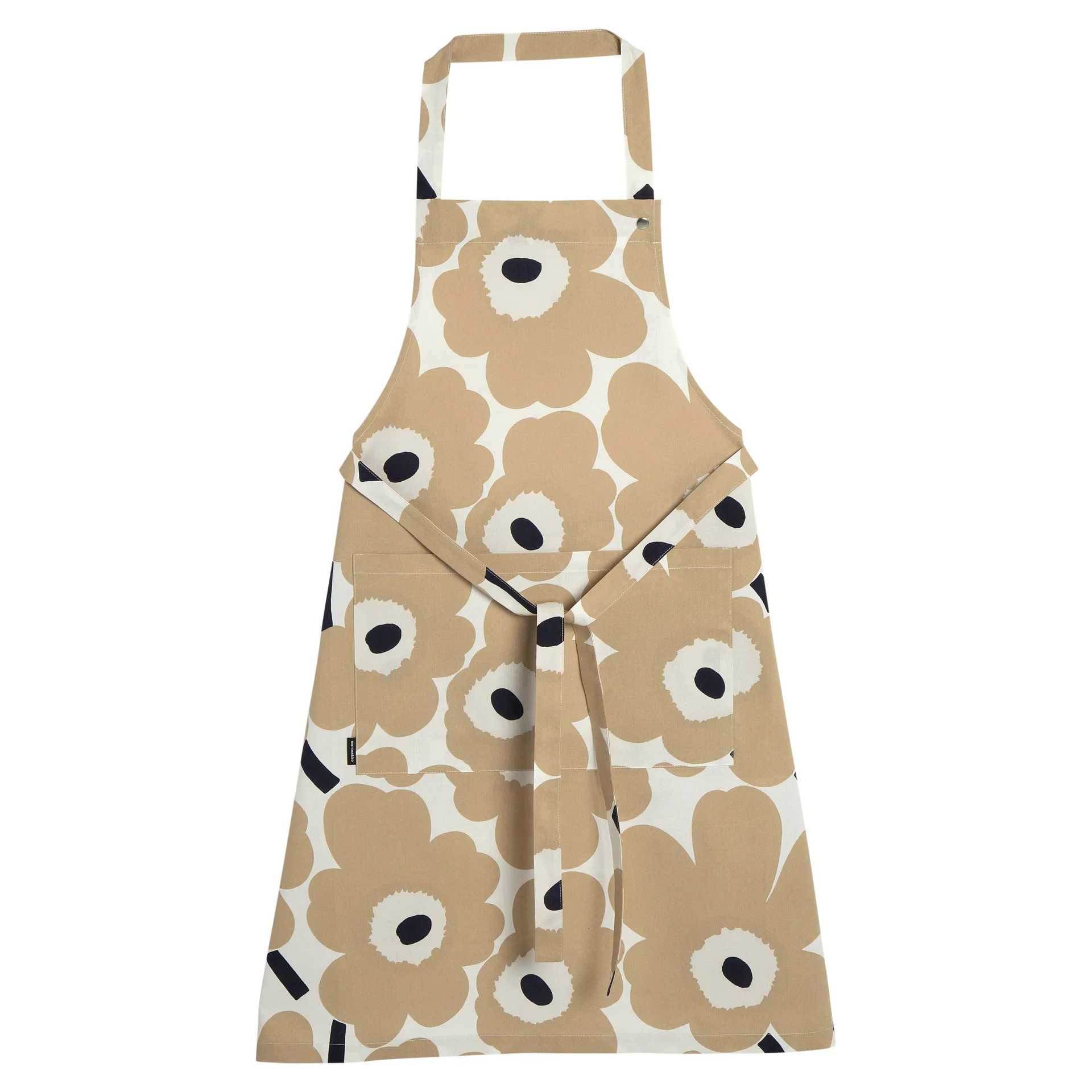 Pieni Unikko forkle, Off white-beige-mørkeblå Marimekko