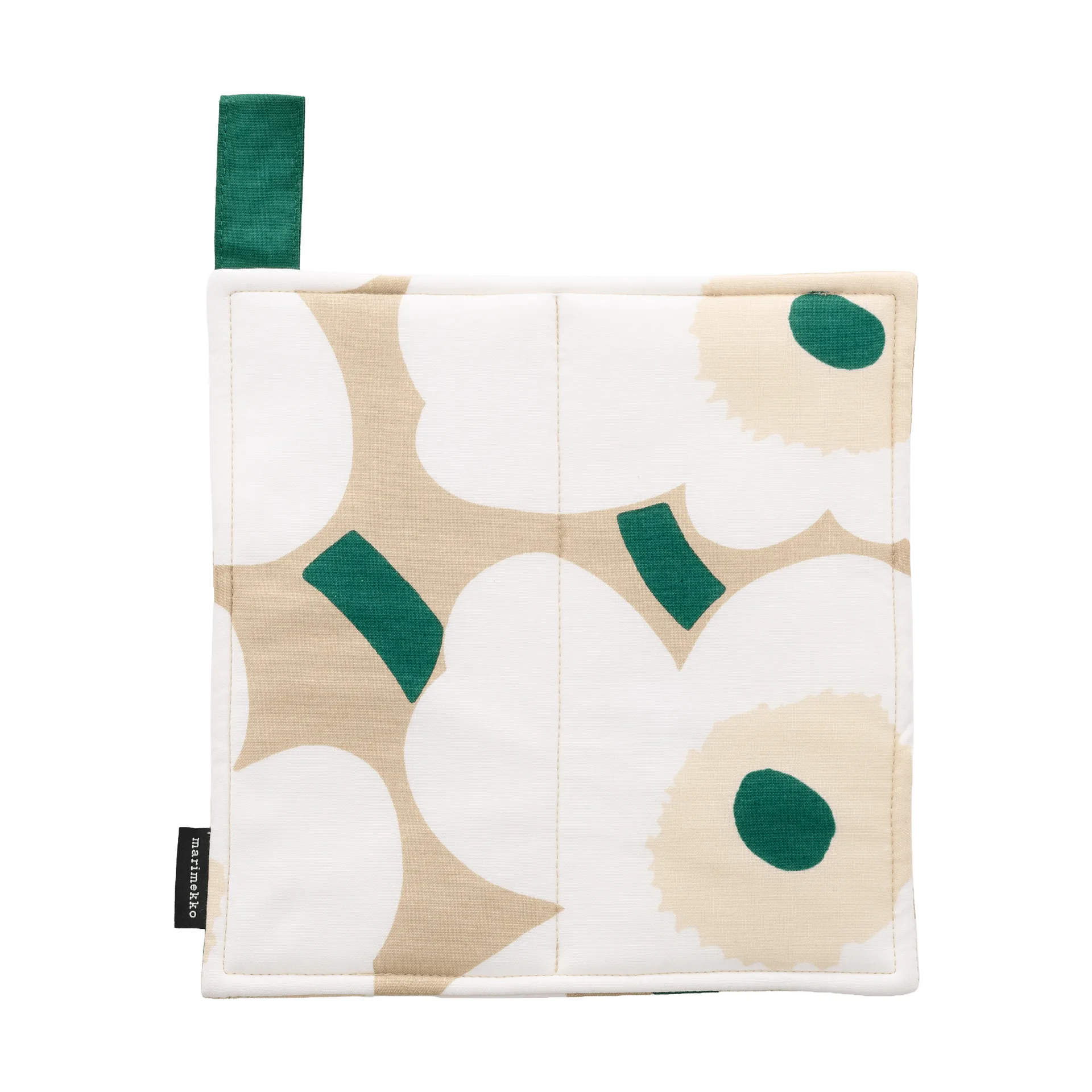 Pieni Unikko gryteklut 21,5x21,5 cm, Sand-hvit-høy-smaragd Marimekko