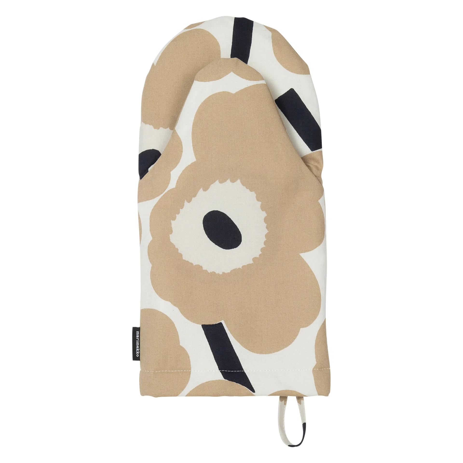 Pieni Unikko grytevott , Off white-beige-mørkeblå Marimekko