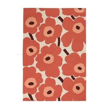 Pieni Unikko kjøkkenhåndkle bomull-lin 47x70 cm - Beige-oransje-brun - Marimekko
