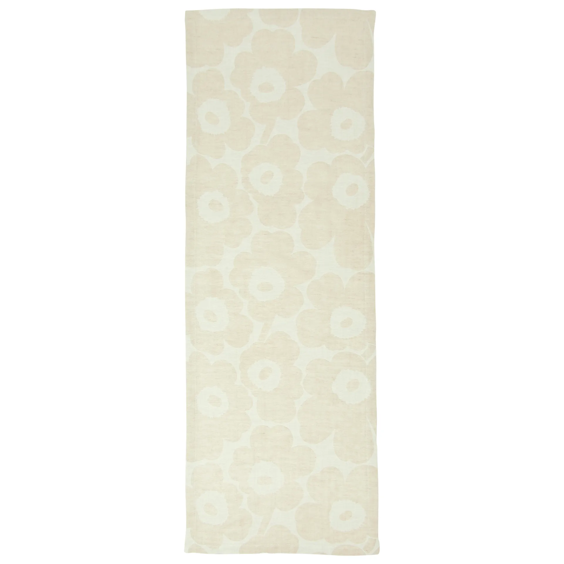 Pieni Unikko løper beige-svart-hvit, 47x150 cm Marimekko