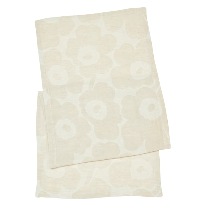 Pieni Unikko løper beige-svart-hvit, 47x150 cm Marimekko