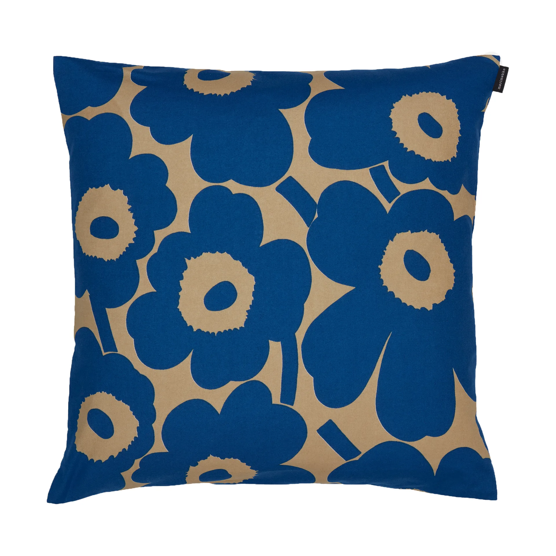 Pieni Unikko putetrekk 50x50 cm, Brown-blue Marimekko