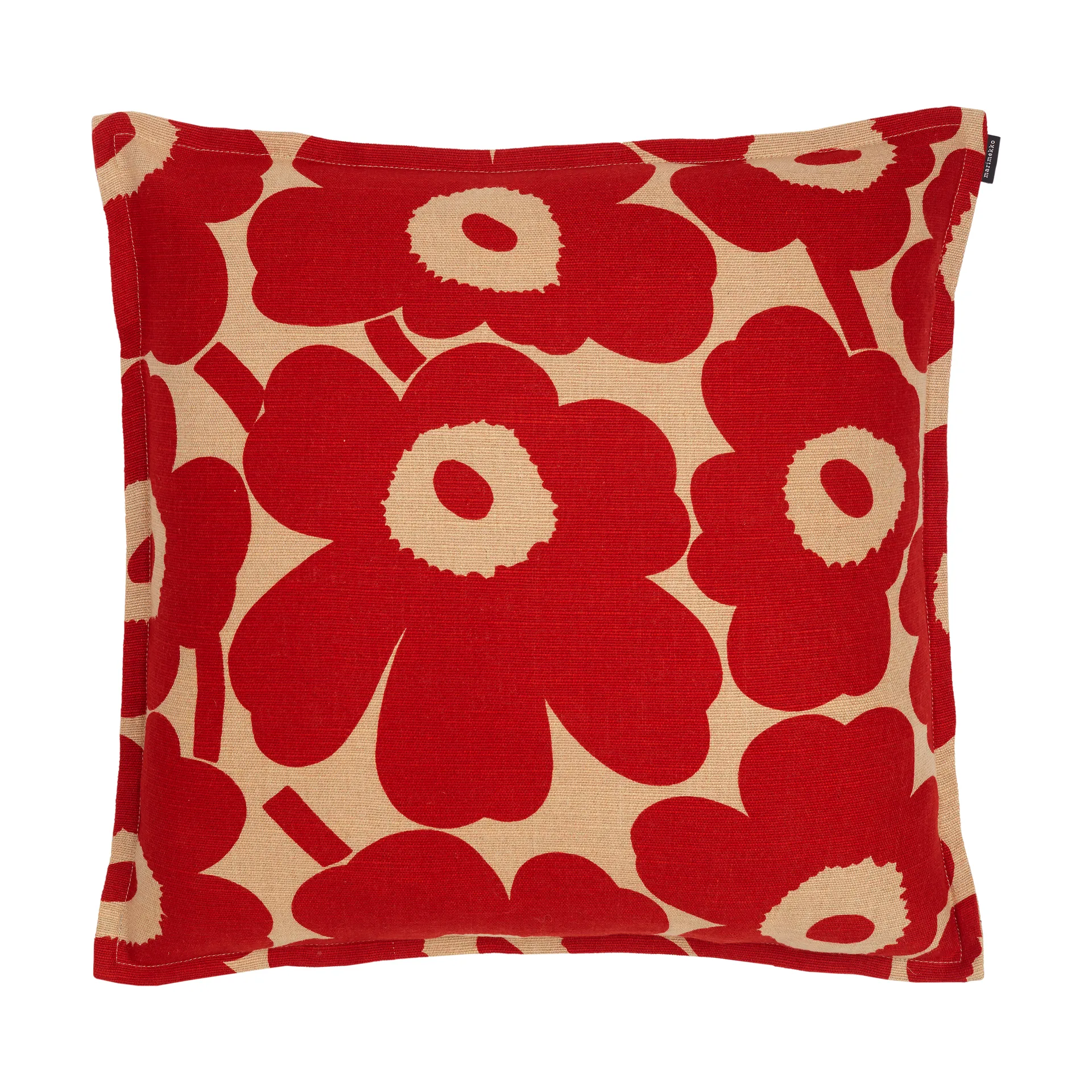 Pieni Unikko putetrekk 50x50 cm, Copper-red Marimekko