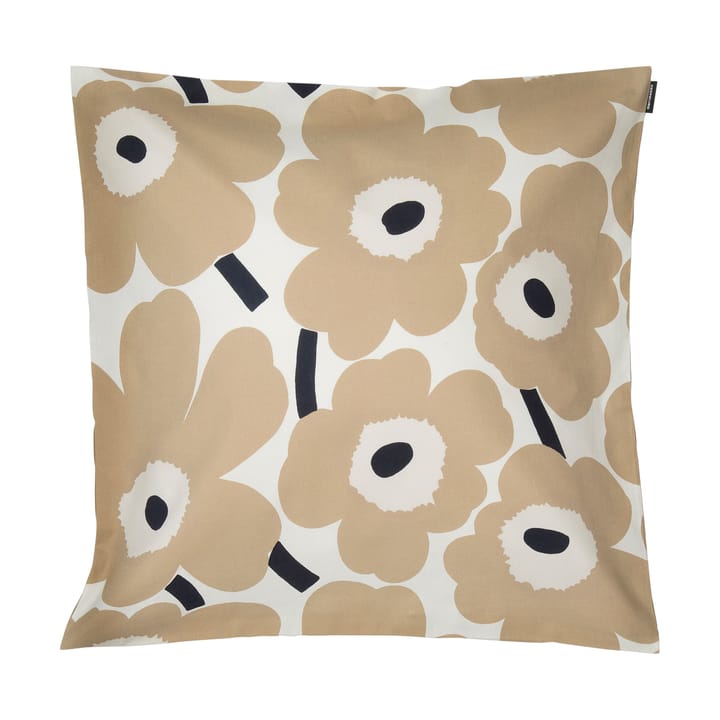 Pieni Unikko putetrekk 50x50 cm - Off white-beige-mørkeblå - Marimekko