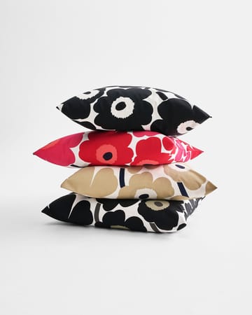 Pieni Unikko putetrekk 50x50 cm - rød-marineblå - Marimekko
