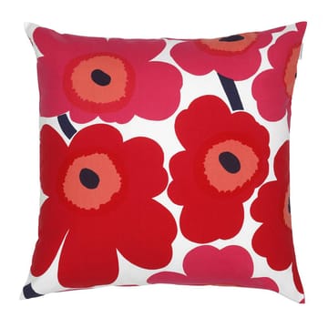 Pieni Unikko putetrekk 50x50 cm - rød-marineblå - Marimekko