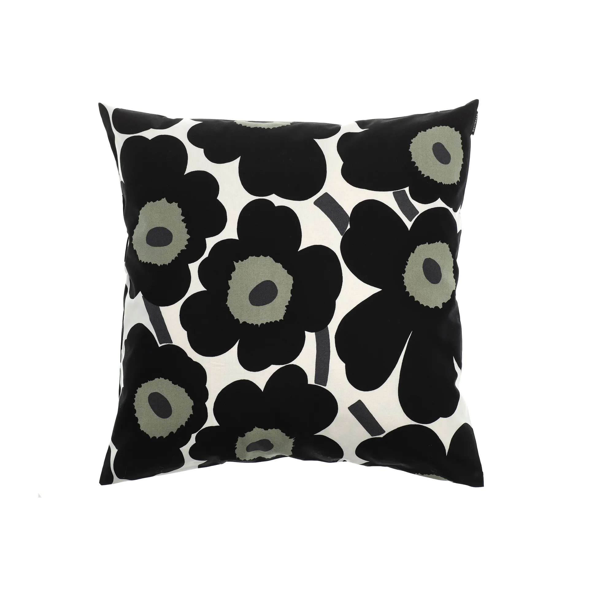Pieni Unikko putetrekk 50x50 cm, svart Marimekko