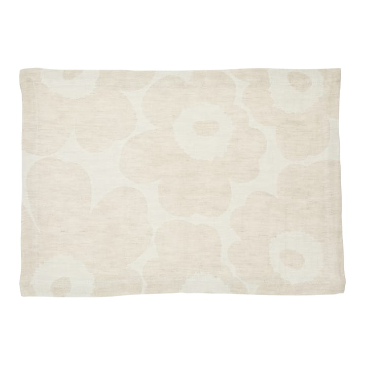 Pieni Unikko spisebrikke lin - Beige-hvit-svart - Marimekko