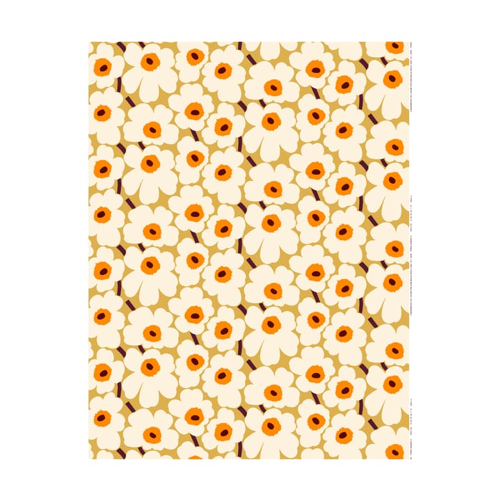 Pieni Unikko stoff bomull - Beige - Marimekko