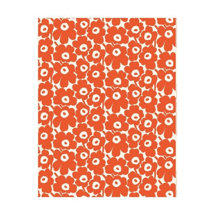 Pieni Unikko stoff bomull, Bomull-appelsin Marimekko