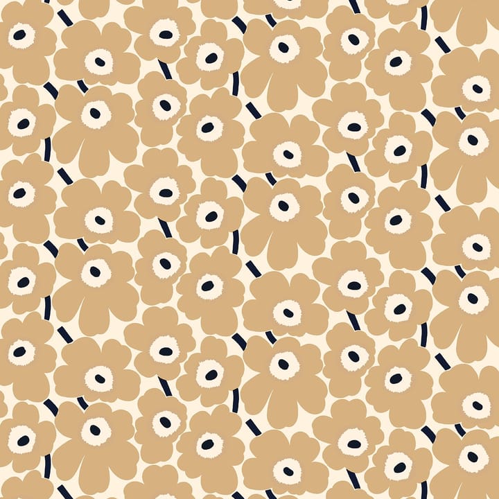 Pieni Unikko voksduk - Naturhvit-beige-mørkeblå - Marimekko