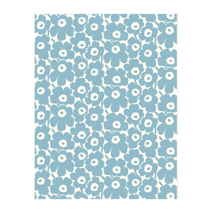 Pieni Unikko voksduk, Off white-light blue Marimekko