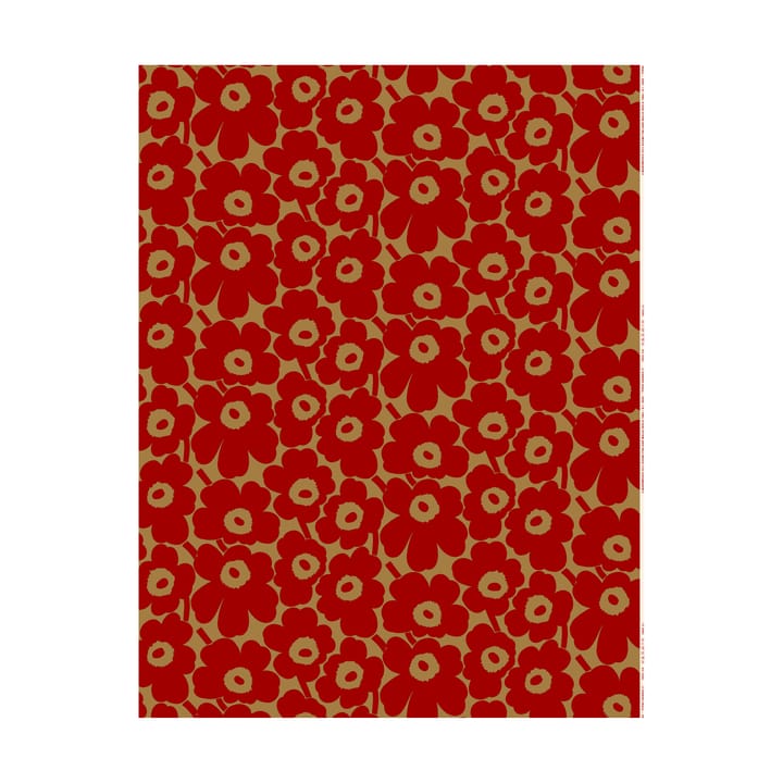 Pieno Unikko stoff - Brown-red - Marimekko