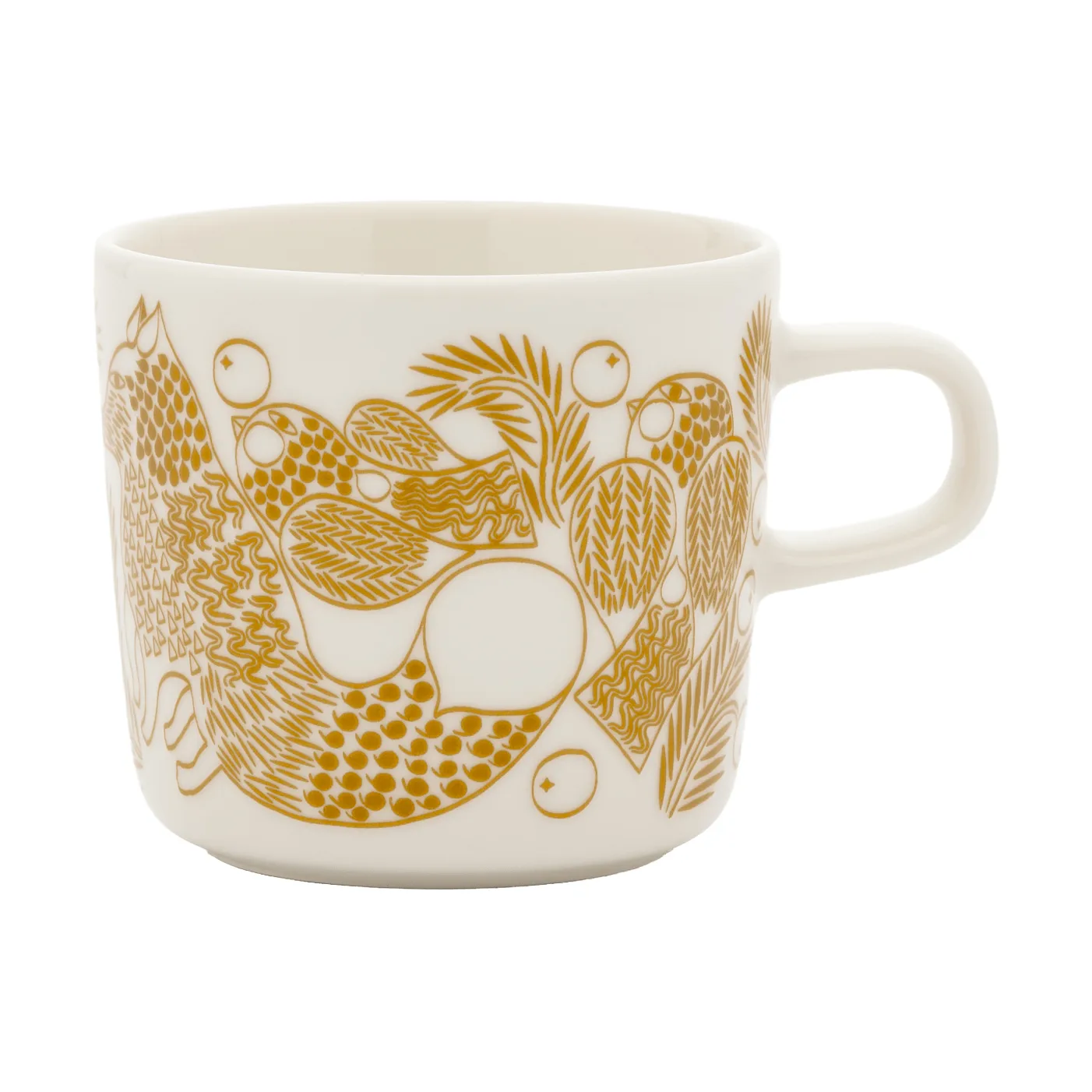 Piirto Ketunmar kaffekopp, White-bronsebrun, 20 cl Marimekko