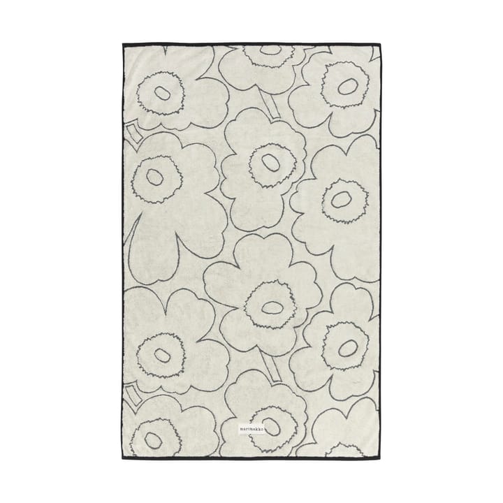 Piirto Unikko badehåndkle 100x160 cm - Ivory-black - Marimekko