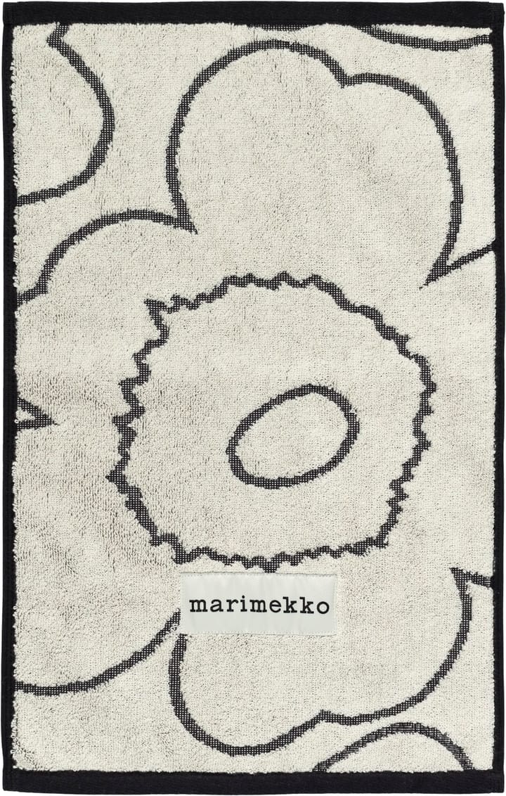 Piirto Unikko gjestehåndkle 30x50 cm - Ivory-black - Marimekko