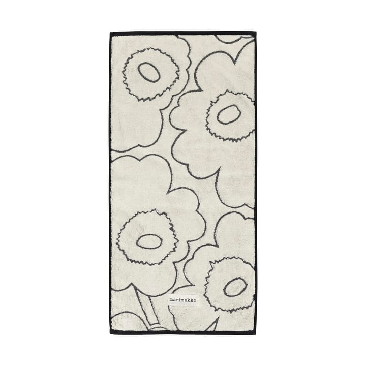 Piirto Unikko håndkle 50x100 cm - Ivory-black - Marimekko