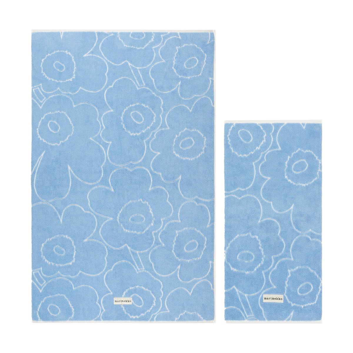 Bilde av Marimekko Piirto Unikko håndklesett 2 deler Blue
