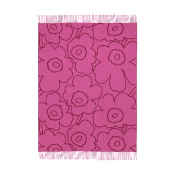 Piirto Unikko pledd 130x170 cm - Burgundy-fuchsia - Marimekko