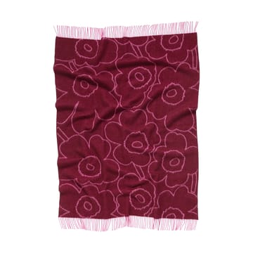Piirto Unikko pledd 130x170 cm - Burgundy-fuchsia - Marimekko
