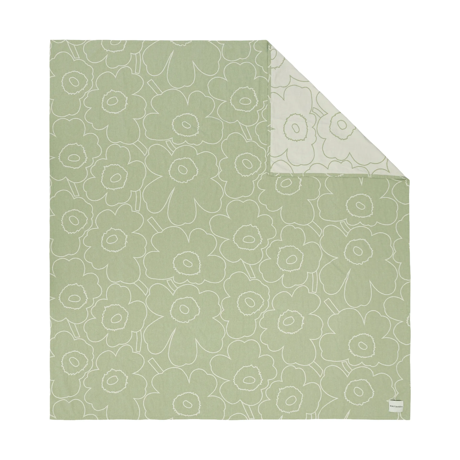 Piirto Unikko sengeteppe 260x260 cm, Pear-off white Marimekko