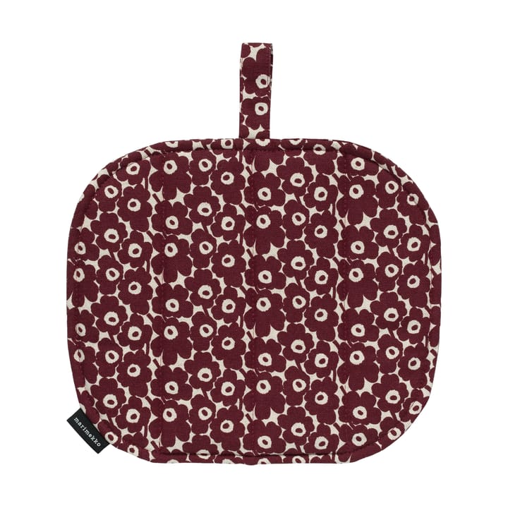 Pikkuinen Unikko gryteklut 21,5x21,5 cm - Linen-burgundy - Marimekko