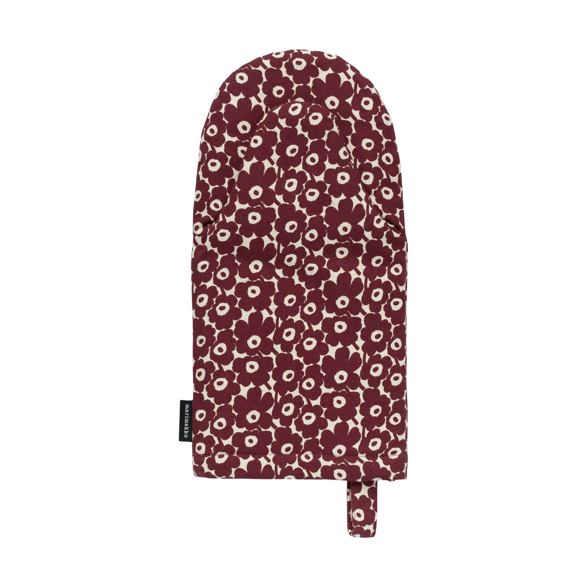Pikkuinen Unikko grytevott, Linen-burgundy Marimekko