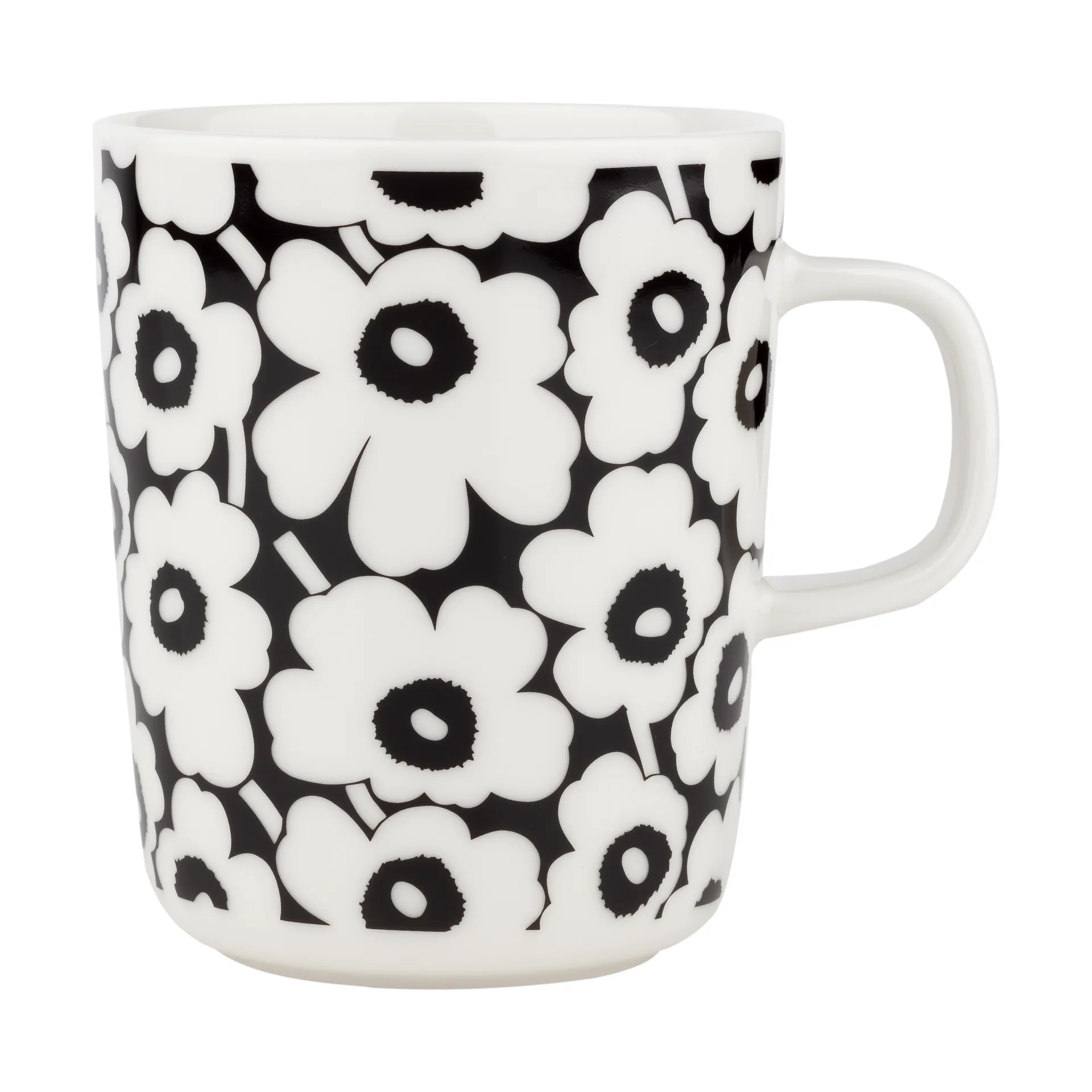 Pikkuinen Unikko kopp 25 cl, Black-white Marimekko