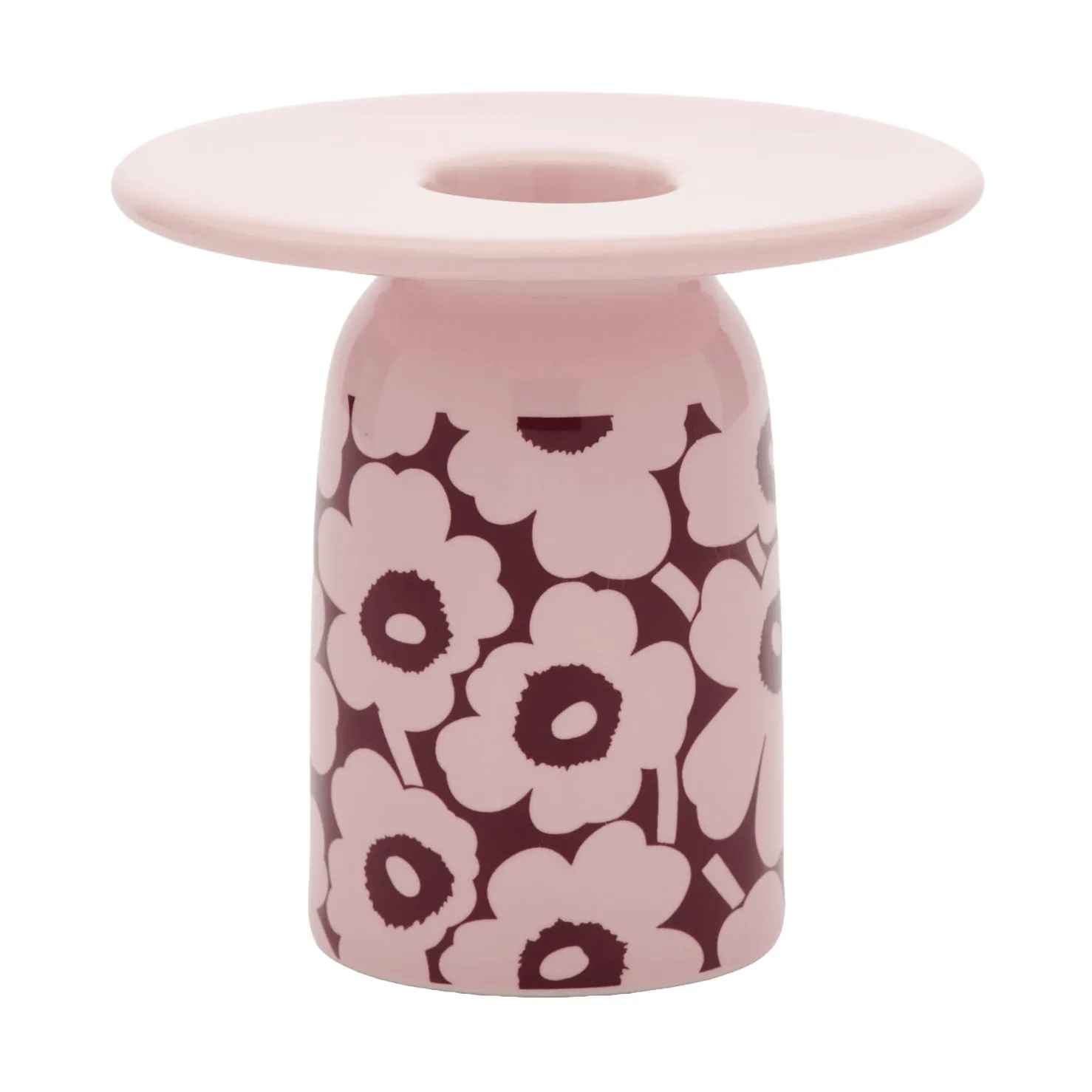 Pikkuinen Unikko lysestake, Pink-burgunder Marimekko