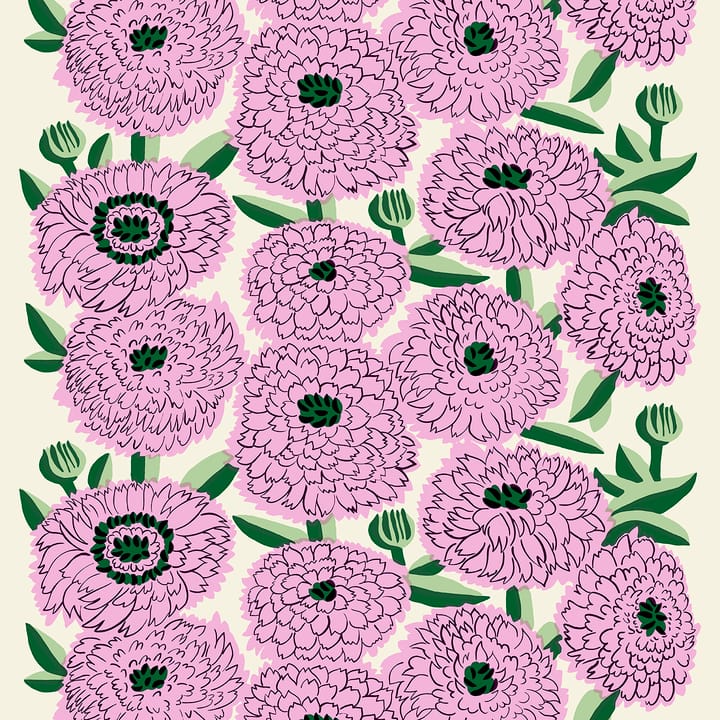 Primavera voksduk - Off white-violet-grønn - Marimekko