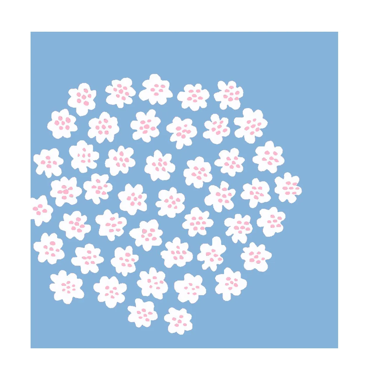 Puketti serviett 33x33 cm 20-pk, Light Blue Marimekko